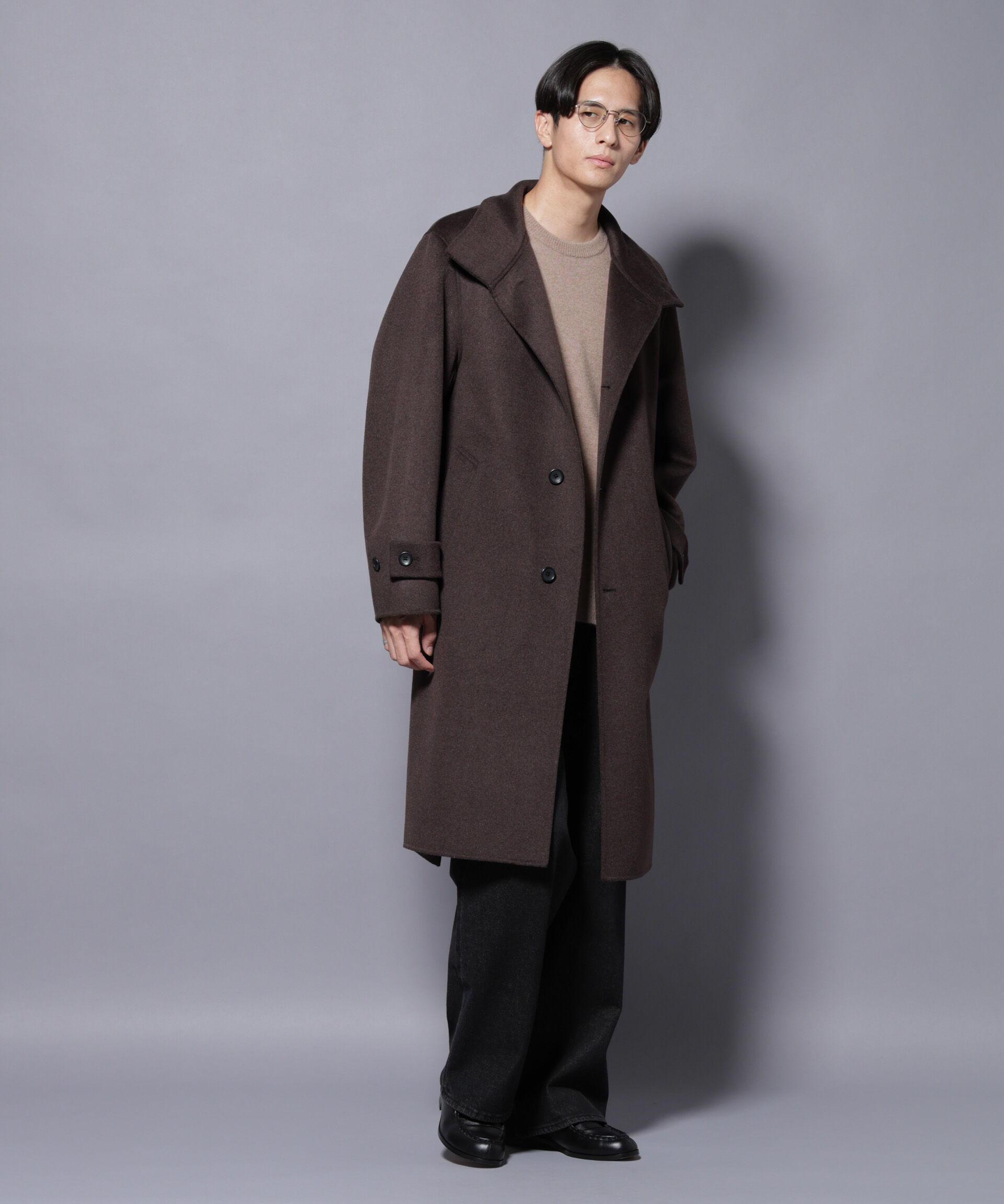 nano･universe「ウールリバースタンドベルテッドコート」|その他|