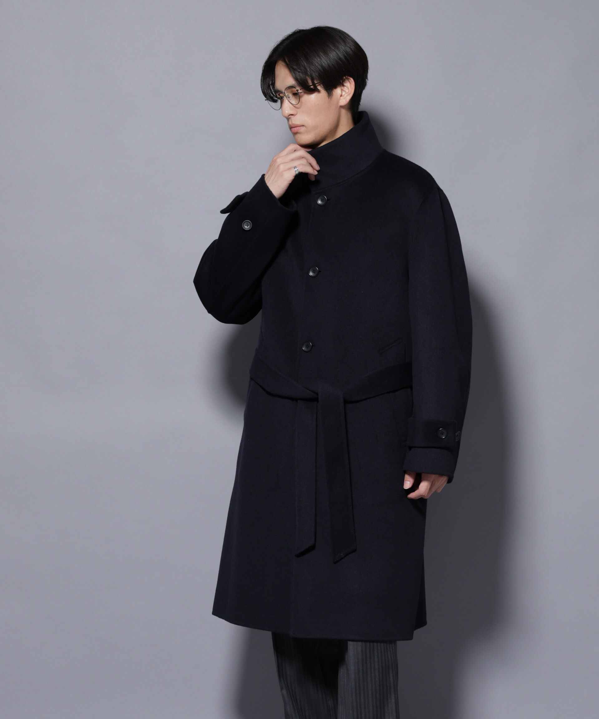 nano･universe「ウールリバースタンドベルテッドコート」|その他|
