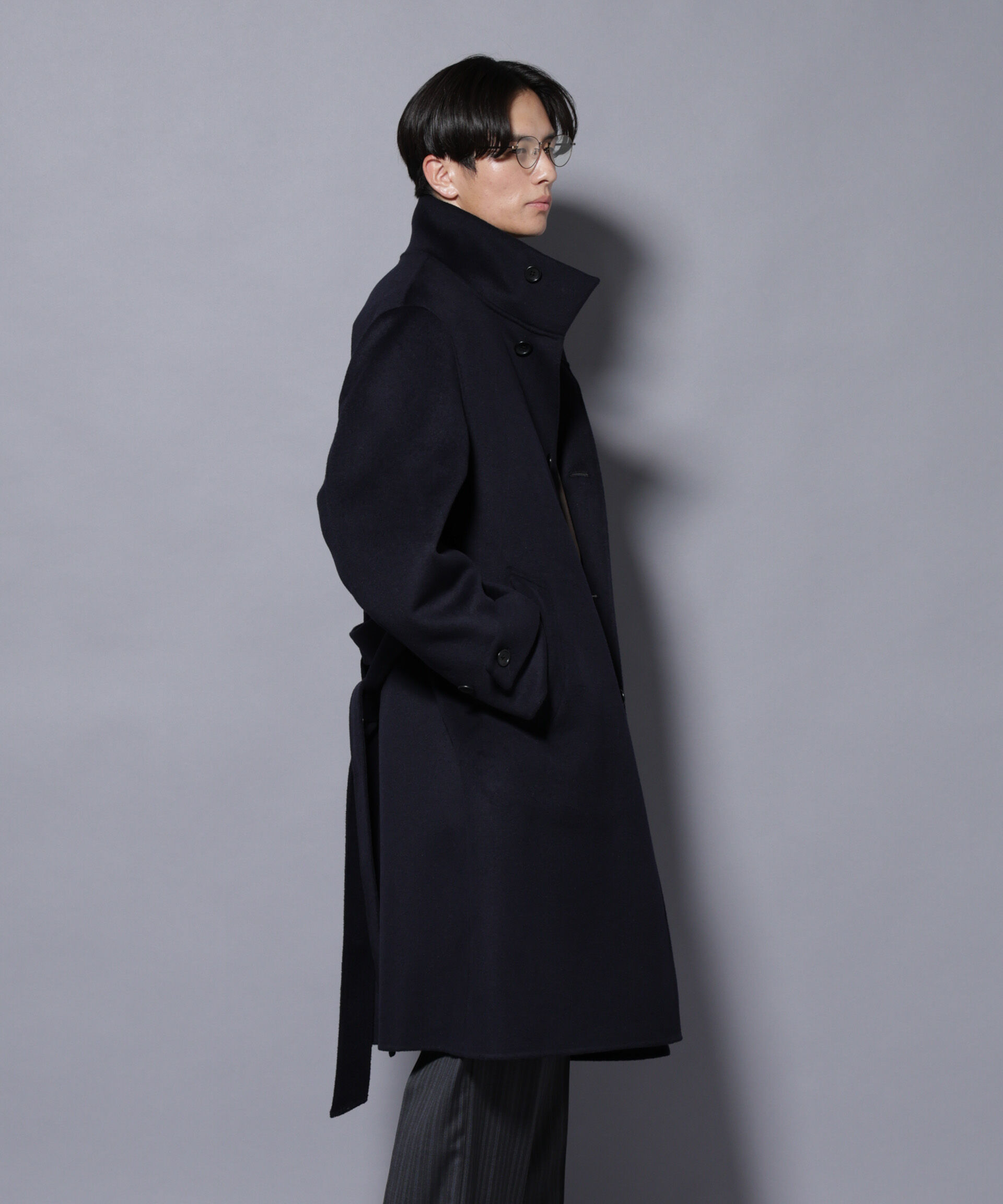 nano･universe「ウールリバースタンドベルテッドコート」|その他|