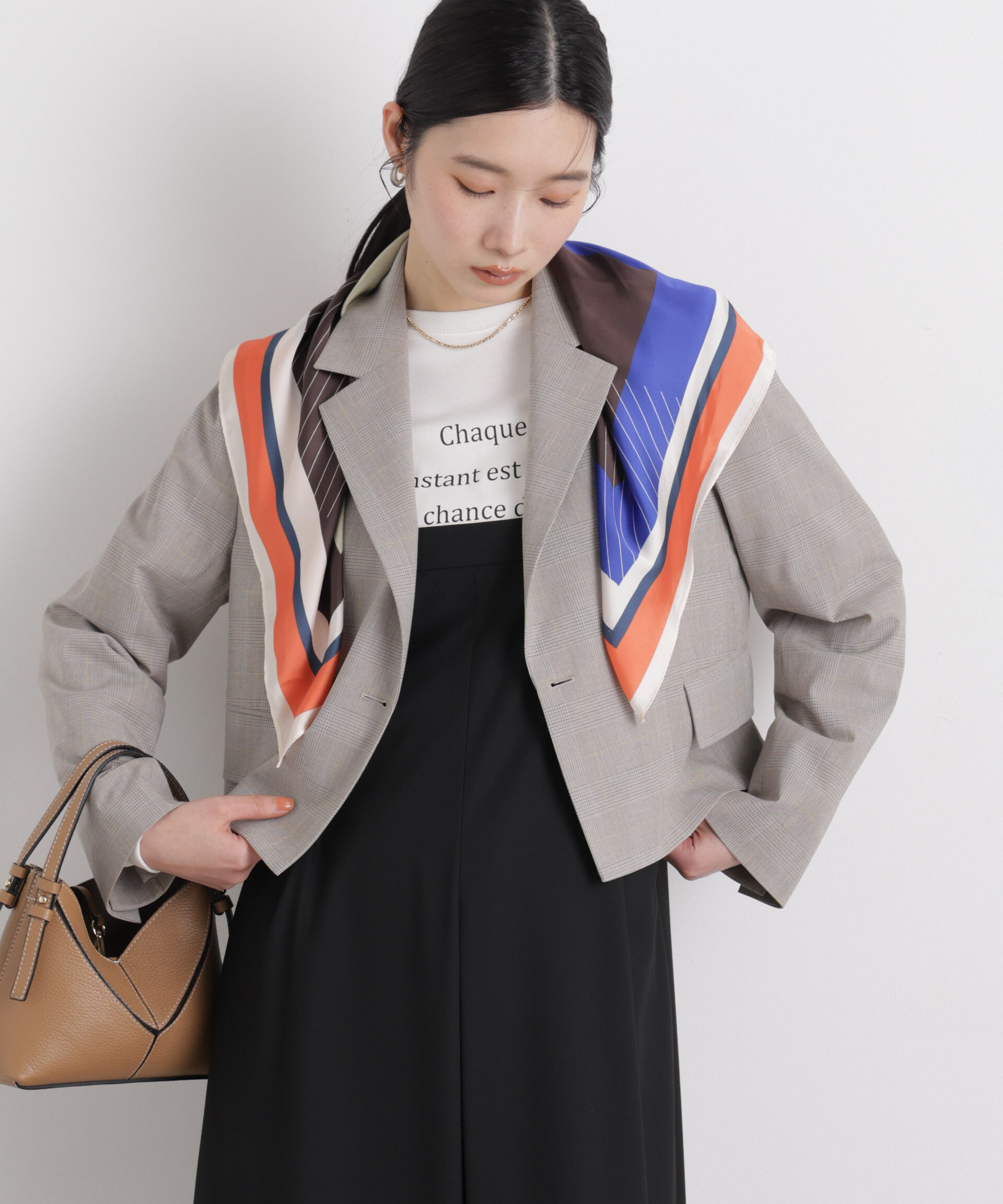 nano･universe「トロストレッチショートダブルジャケット(セットアップ可)」|テーラードジャケット|