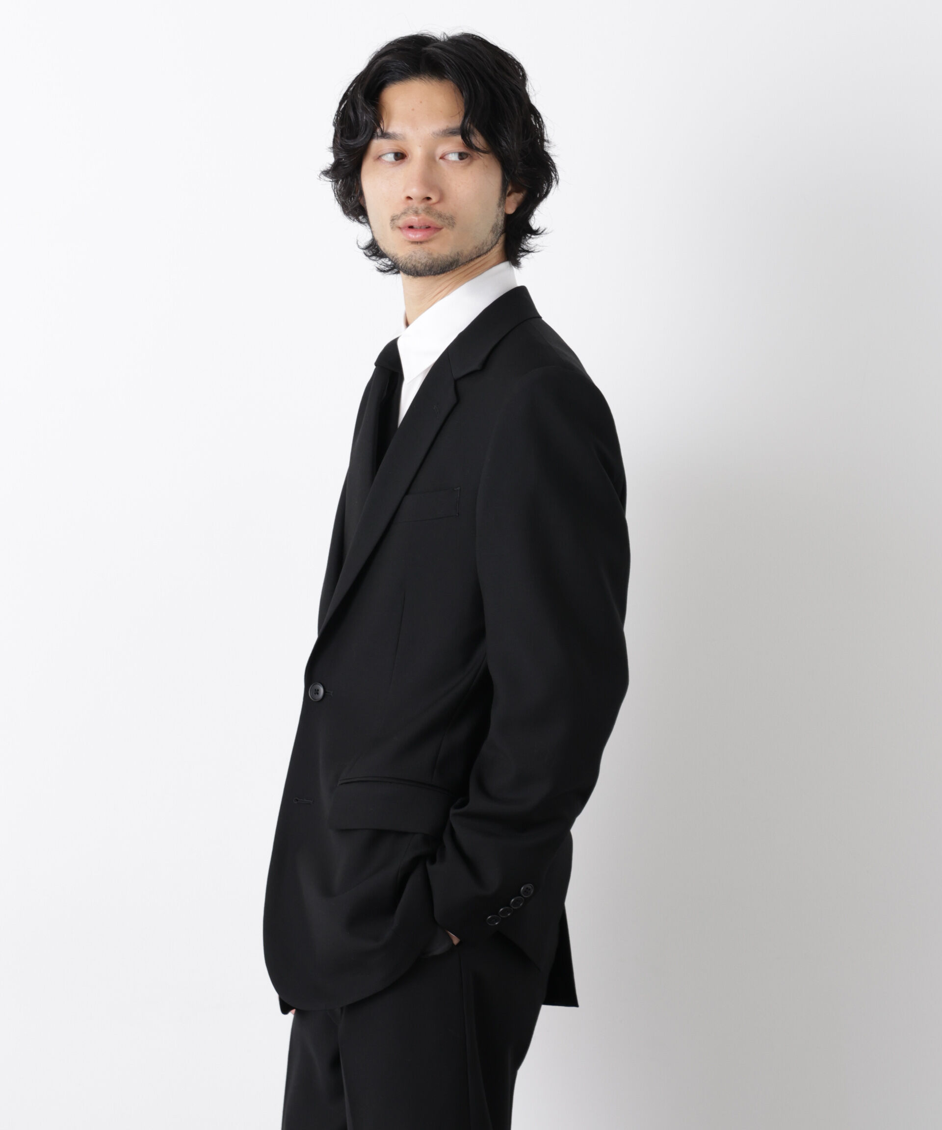 nano･universe「｢Damerino Formal｣ ﾌﾞﾗｯｸﾌｫｰﾏﾙｵｰﾙｼｰｽﾞﾝｼﾞｬｹｯﾄ(ｾ  」|スーツ|