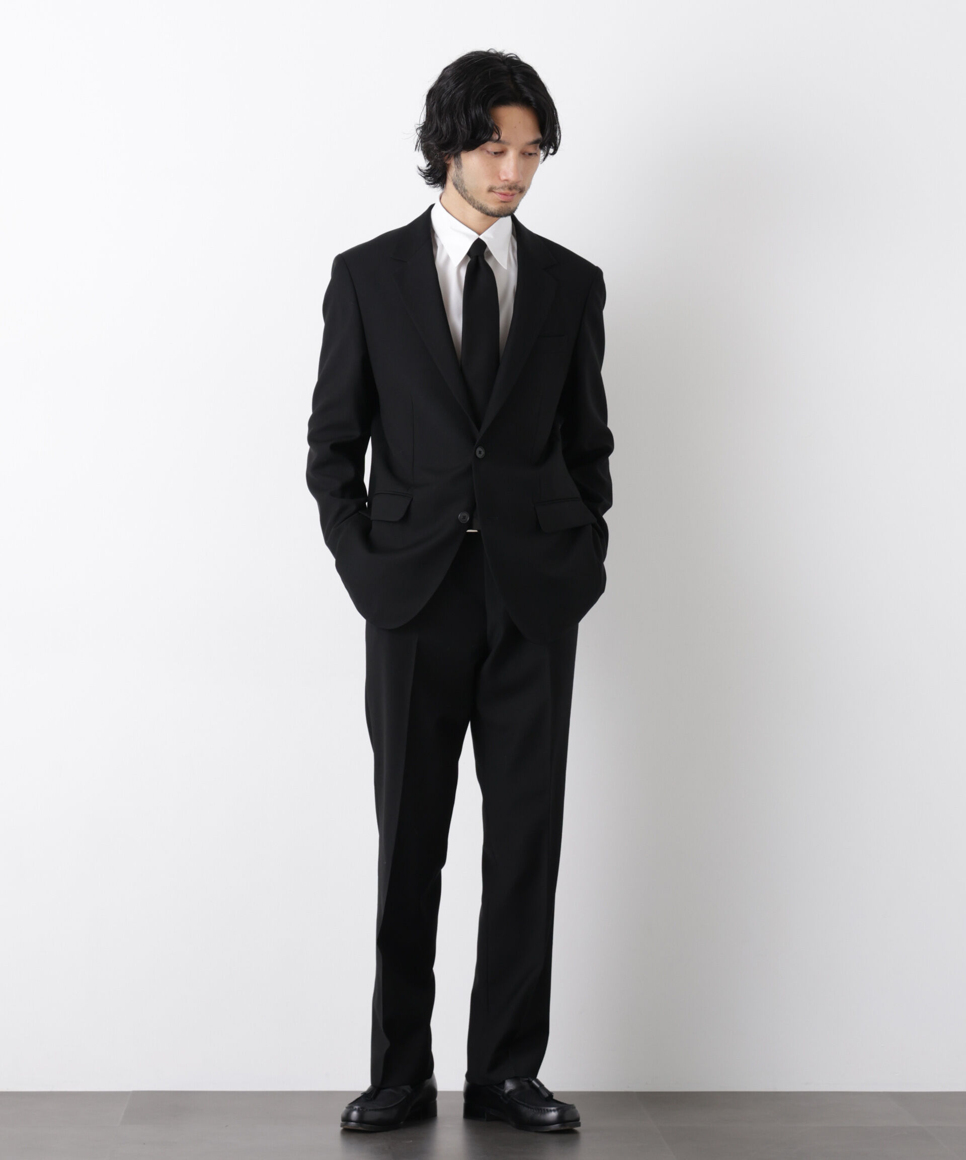 nano･universe「｢Damerino Formal｣ ﾌﾞﾗｯｸﾌｫｰﾏﾙｵｰﾙｼｰｽﾞﾝｼﾞｬｹｯﾄ(ｾ  」|スーツ|