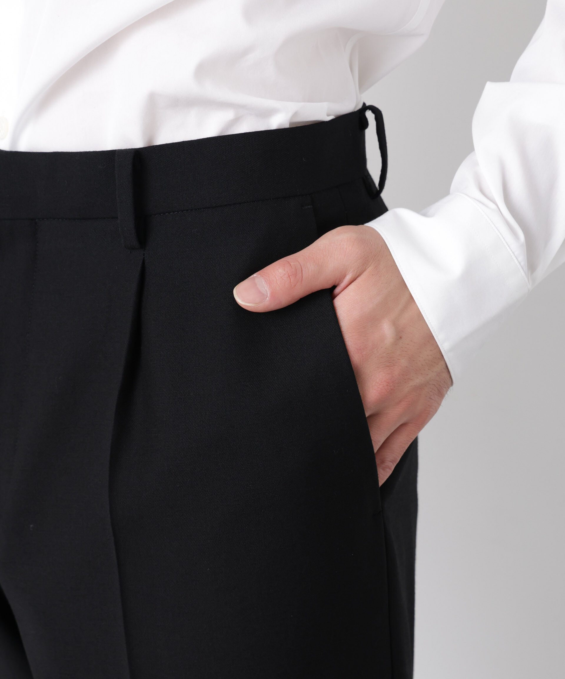 nano･universe「｢Damerino Formal｣ ﾌﾞﾗｯｸﾌｫｰﾏﾙｵｰﾙｼｰｽﾞﾝﾊﾟﾝﾂ(ｾｯﾄ  」|スーツ|