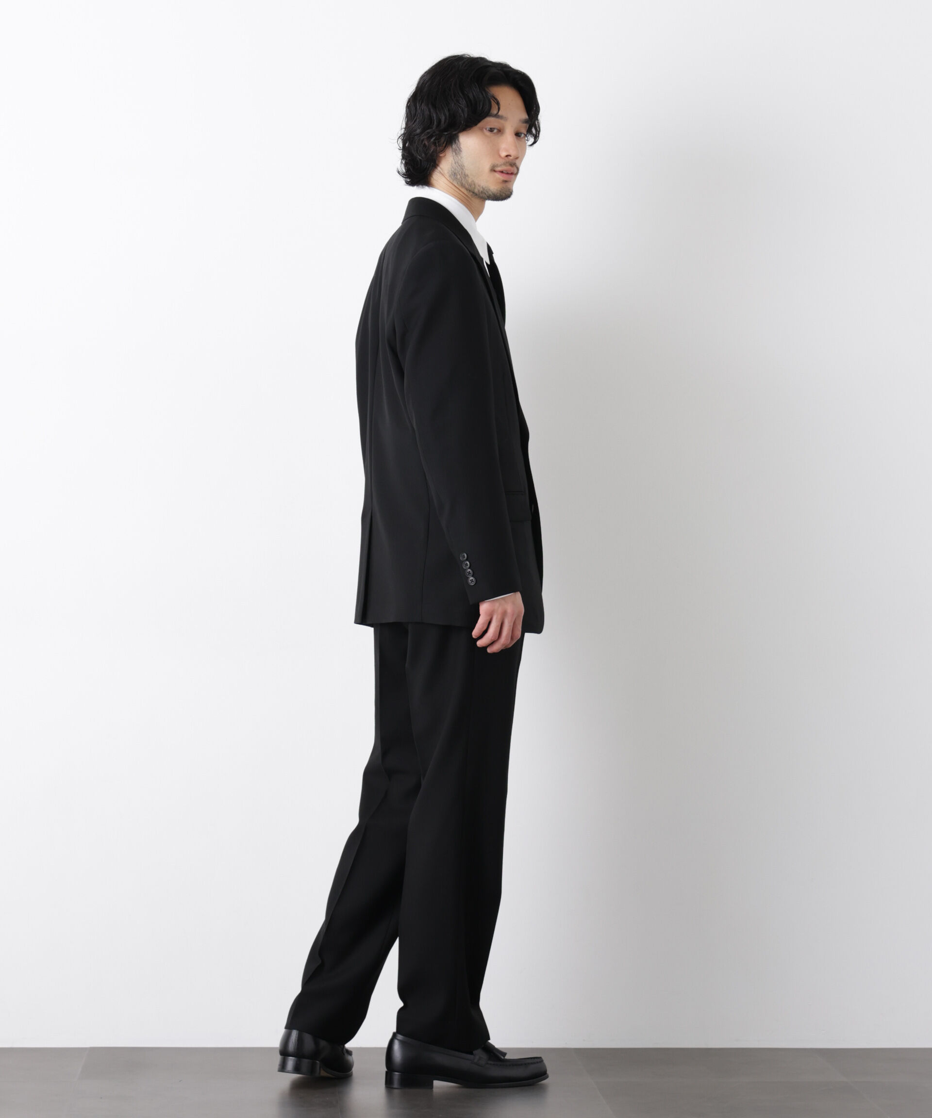 nano･universe「｢Damerino Formal｣ ﾌﾞﾗｯｸﾌｫｰﾏﾙｵｰﾙｼｰｽﾞﾝﾊﾟﾝﾂ(ｾｯﾄ  」|スーツ|