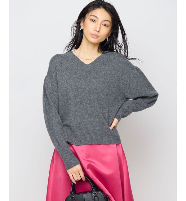 組曲「【8色展開・手洗い可】ウールカシミヤミックス Vネックニット」|ニット・セーター|ﾁｬｺｰﾙｸ