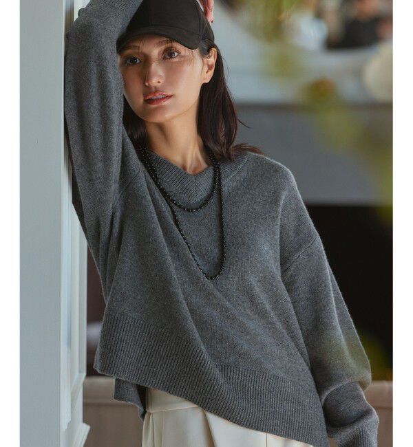 組曲「【8色展開・手洗い可】ウールカシミヤミックス Vネックニット」|ニット・セーター|