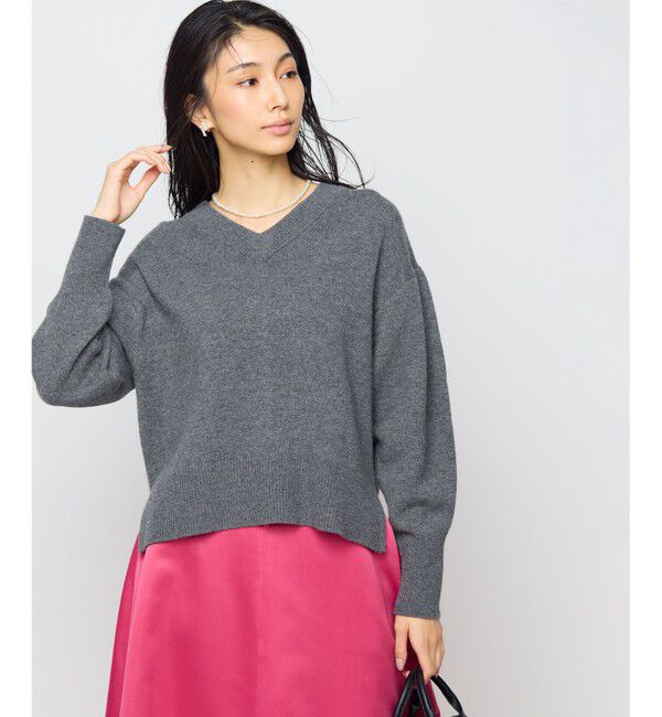組曲「【8色展開・手洗い可】ウールカシミヤミックス Vネックニット」|ニット・セーター|