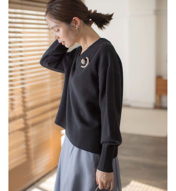 組曲「【8色展開・手洗い可】ウールカシミヤミックス Vネックニット」|ニット・セーター|