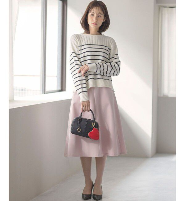 組曲「華奢見え パネルボーダーニット」|ニット・セーター|