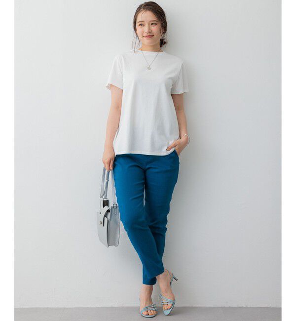 23区「【洗える】リネンレーヨンストレッチ テーパードパンツ」|その他|