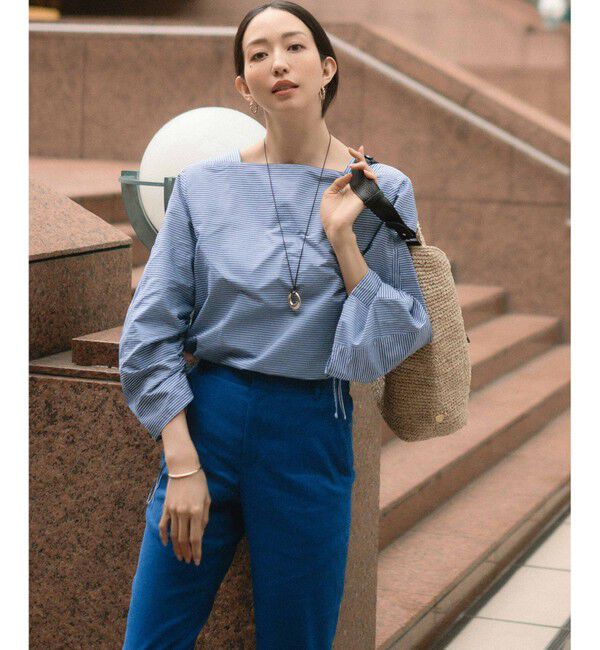 23区「【洗える】リネンレーヨンストレッチ テーパードパンツ」|その他|