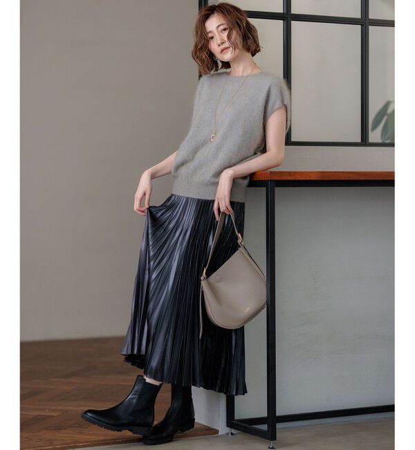 23区「【Oggi10月号掲載/洗える】カシミヤミックスファー ニット」|ニット・セーター|