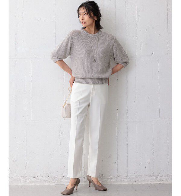 23区「【洗える】ルレックスバルキー ラメニット」|ニット・セーター|