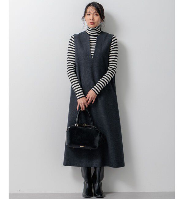 23区「【Oggi1月号/CLASSY.11月号掲載】ウーステッドウール リブタートルネック ニット」|ニット・セーター|