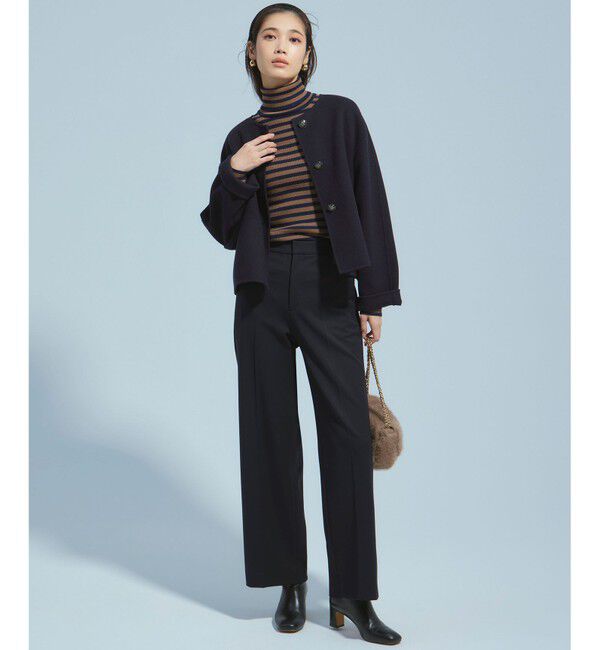 23区「【Oggi1月号/CLASSY.11月号掲載】ウーステッドウール リブタートルネック ニット」|ニット・セーター|