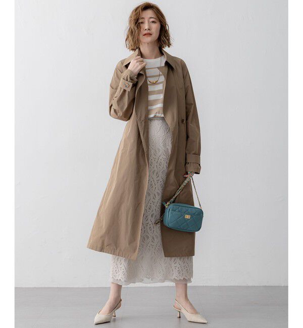 23区「【洗える】プレミアムビオコットン ボーダー ワイド ニット」|ニット・セーター|