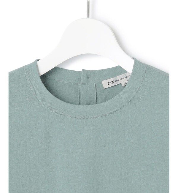 23区「【洗える】コンフォートストレッチ パフスリーブ ニット」|ニット・セーター|