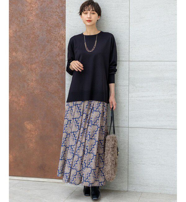 23区「【洗える】オータムシャイニー リラクシー ニット」|ニット・セーター|