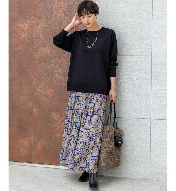 23区「【洗える】オータムシャイニー リラクシー ニット」|ニット・セーター|