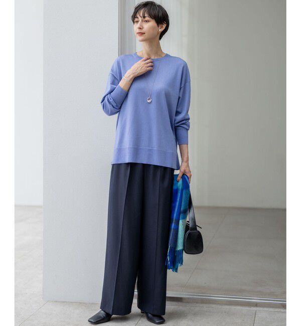 23区「【洗える】オータムシャイニー リラクシー ニット」|ニット・セーター|