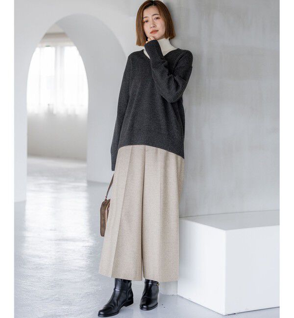 23区「【見上愛さんコラボカラー/VERY・GISELe掲載】カシミヤブレンド Vネック ニット」|ニット・セーター|