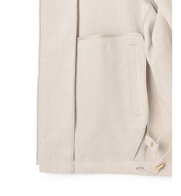 23区「リネンレーヨンストレッチ ノーカラー ブルゾン」|その他|