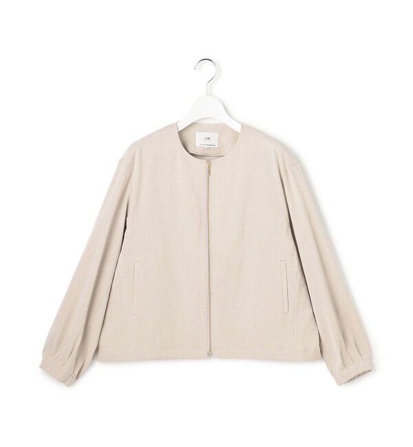 23区「リネンレーヨンストレッチ ノーカラー ブルゾン」|その他|