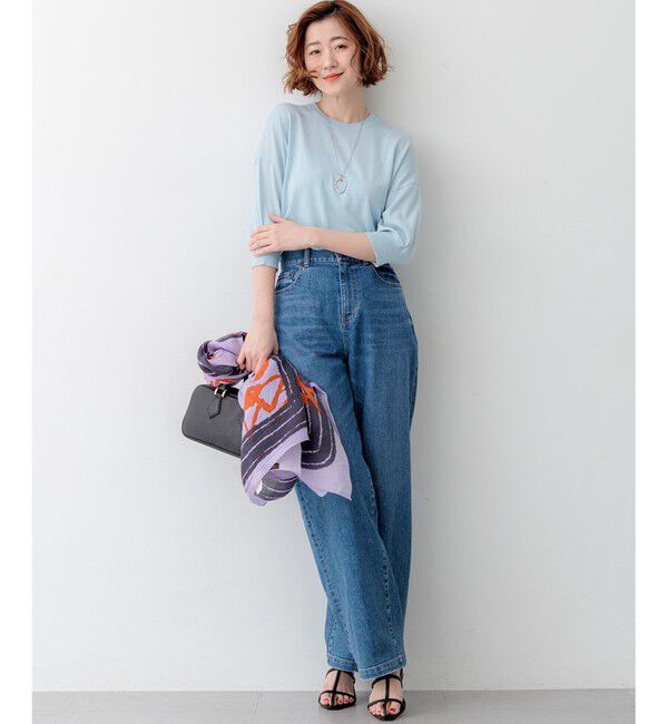 23区「【見上愛さん着用】キュプラコットン プルオーバー ニット」|ニット・セーター|