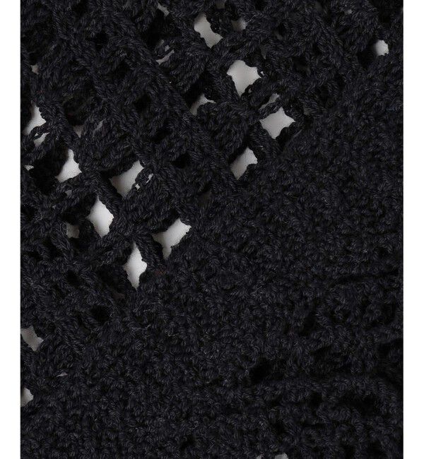 23区「エンブロイダリーレース ポロ ニット」|ニット・セーター|