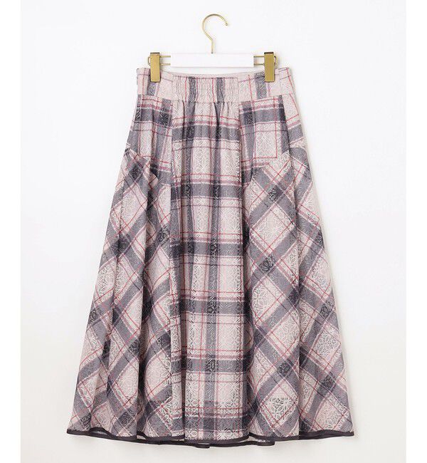any SiS「【洗える】レースオンチェック スカート」|スカート|