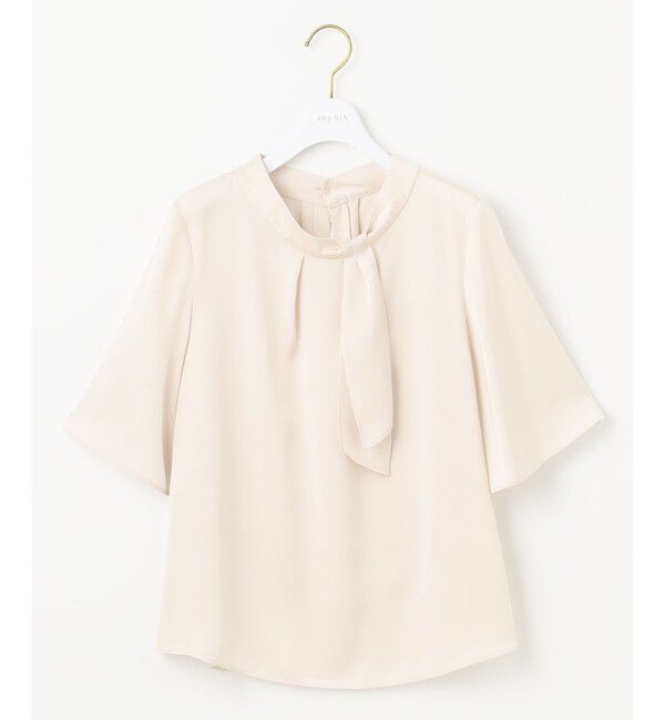 ANY SIS「【洗える】トロミサテンボウ ブラウス」|シャツ・ブラウス|