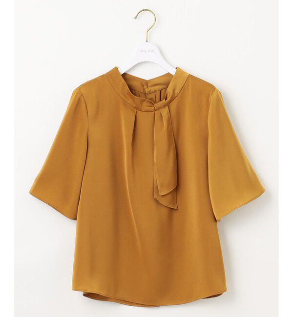 ANY SIS「【洗える】トロミサテンボウ ブラウス」|シャツ・ブラウス|