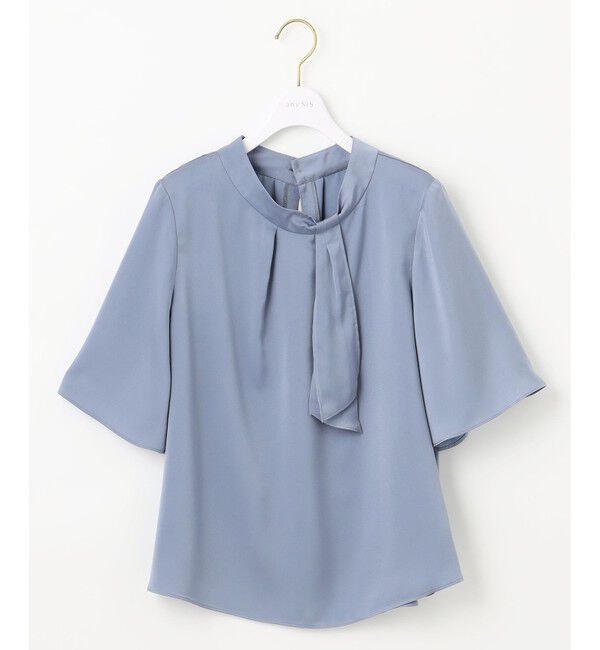 ANY SIS「【洗える】トロミサテンボウ ブラウス」|シャツ・ブラウス|
