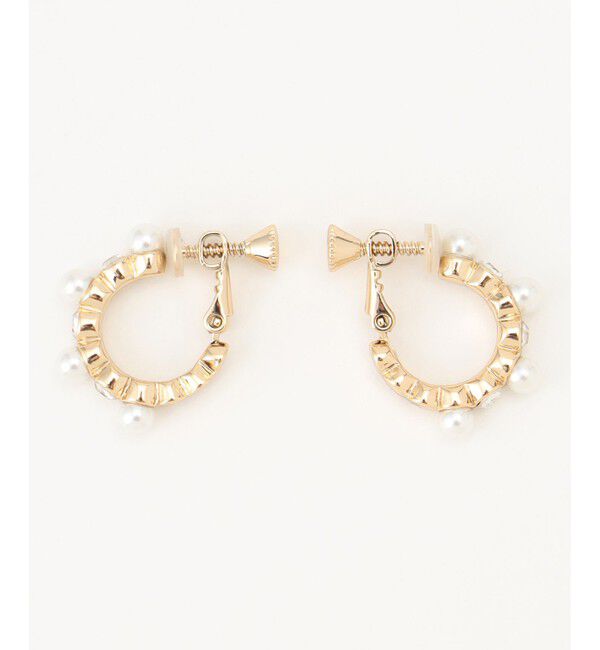 ANY SIS「リリー パール調 イヤリング」|イヤリング|