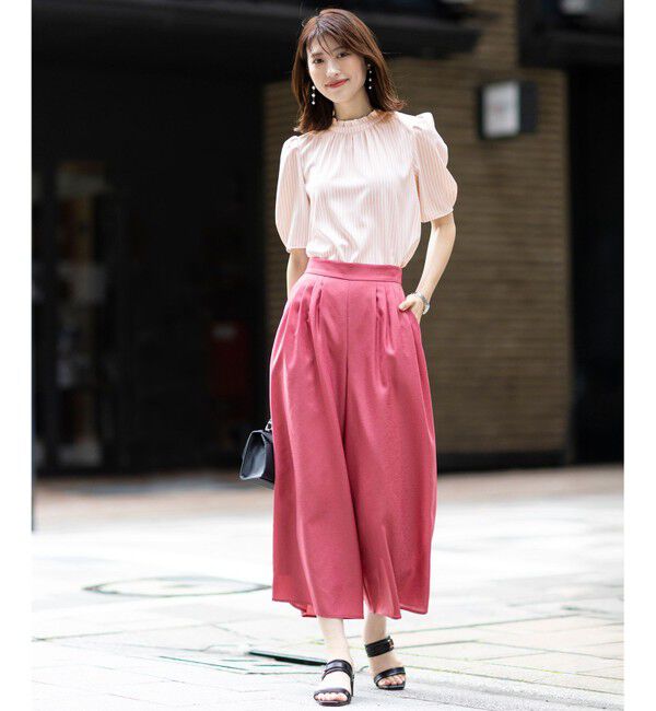 ANY SIS「【洗える】フリルネックスタンド ブラウス」|シャツ・ブラウス|