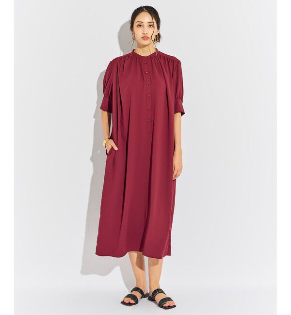 BEIGE,「【WEB限定】SIMEON / ギャザーワンピース」|ワンピース|