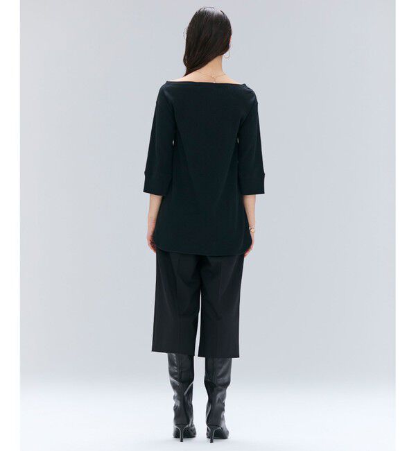 BEIGE,「【洗える】GLOBE / コットンリブ7分袖カットソー」|Tシャツ・カットソー|