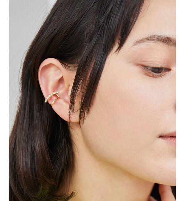  「ビジューパールイヤカフ」|イヤリング|