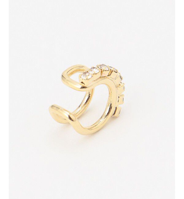  「ビジューパールイヤカフ」|イヤリング|