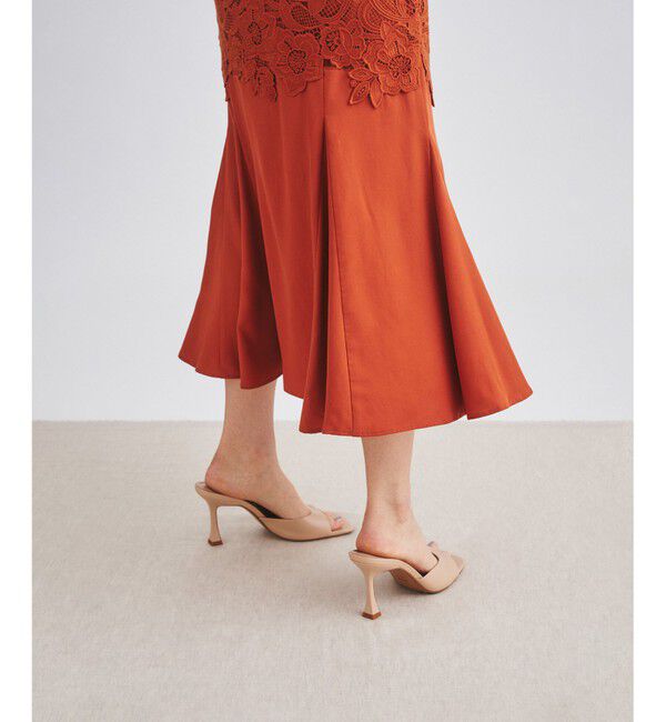GRACE CONTINENTAL「レース切替マーメイドスカート」|スカート|レンガ