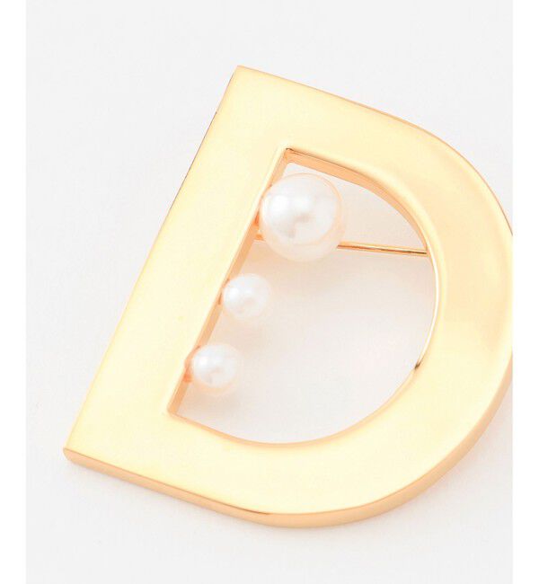  「パールラインDブローチ」|ブローチ・コサージュ|