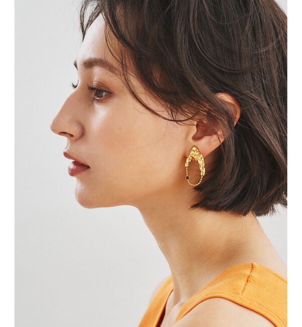  「ウェービーメタルイヤークリップ」|イヤリング|