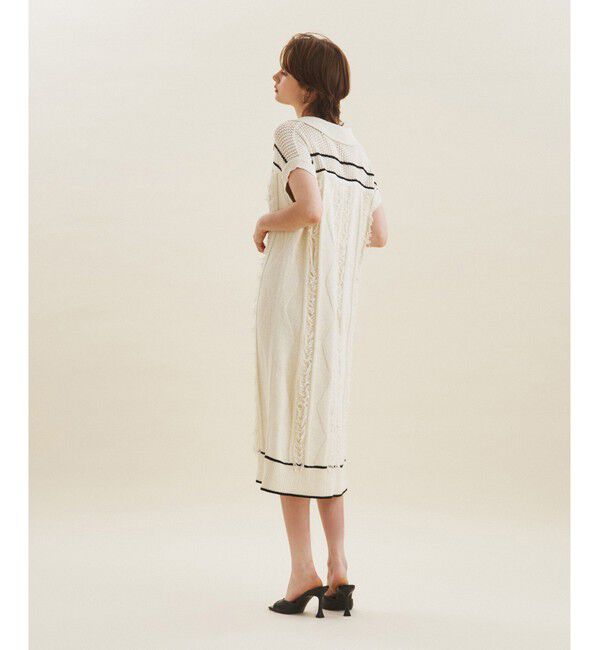 GRACE CONTINENTAL「フリンジニットワンピース」|ワンピース|