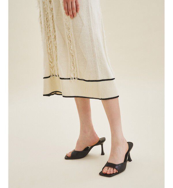 GRACE CONTINENTAL「フリンジニットワンピース」|ワンピース|