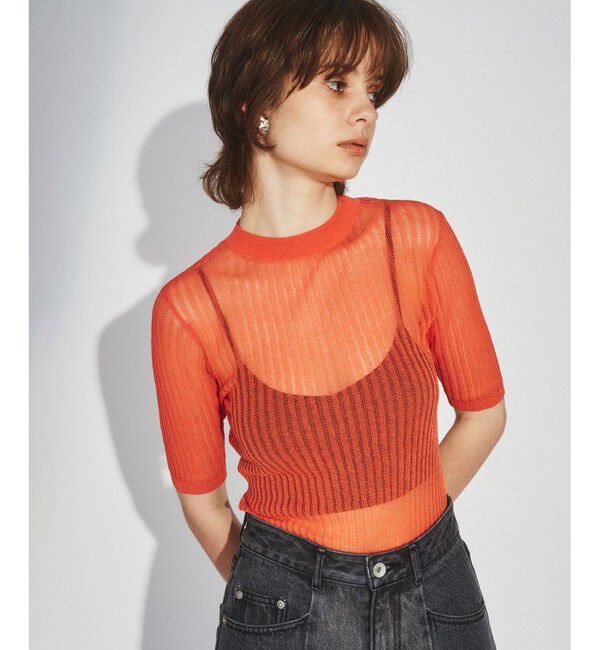 Diagram「シアーリブクルーニットトップ」|Tシャツ・カットソー|