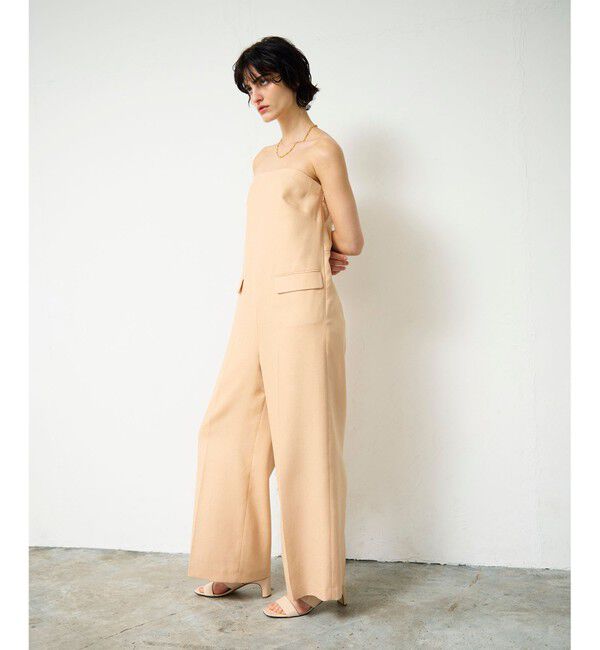 Grace Class「リネンタッチビスチェサロペ」|オールインワン|