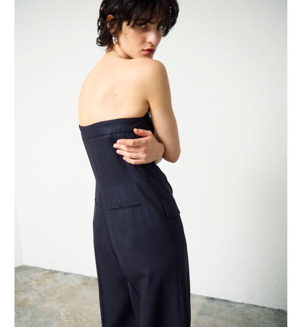 Grace Class「リネンタッチビスチェサロペ」|オールインワン|