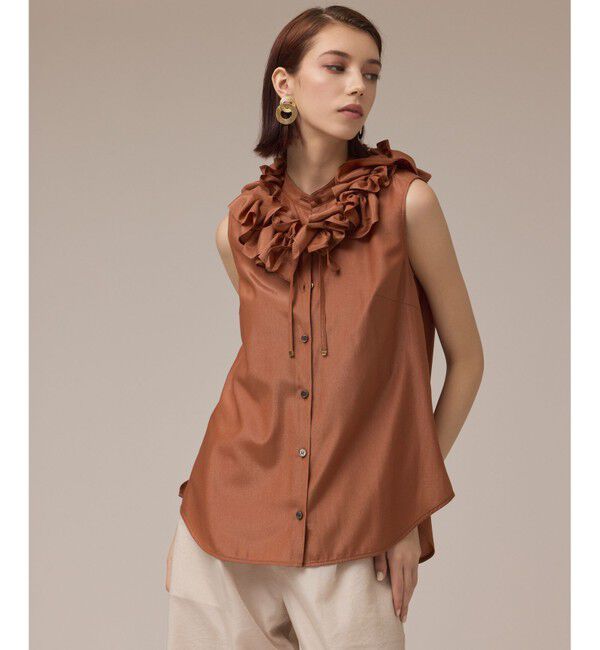 Diagram「マルチフリルノースリーブブラウス」|シャツ・ブラウス|