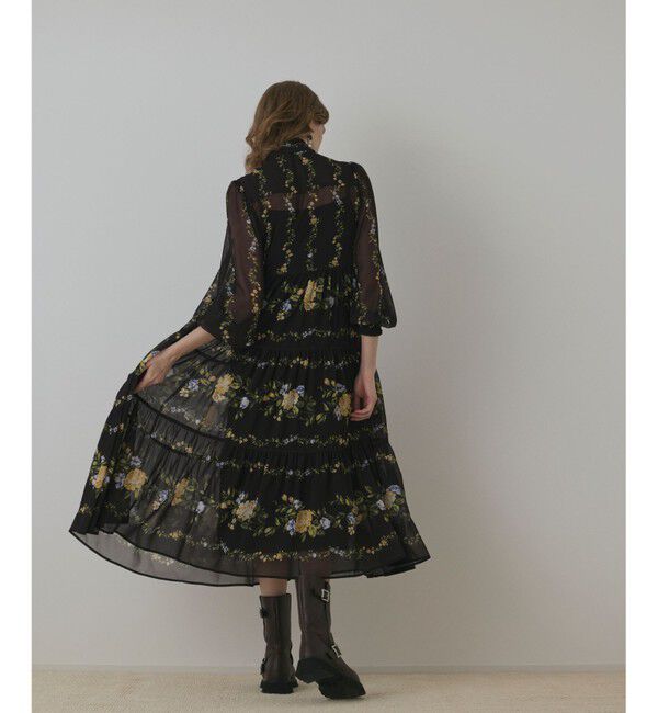 Diagram「フラワープリントティアードワンピース」|ワンピース|