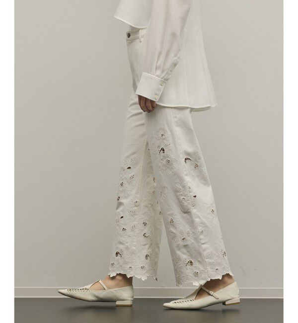 GRACE CONTINENTAL「カットワークフレアパンツ」|その他|